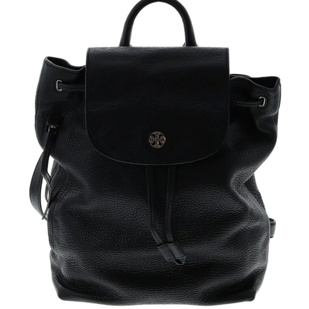 Tory Burch Black Leather Backpack - full size